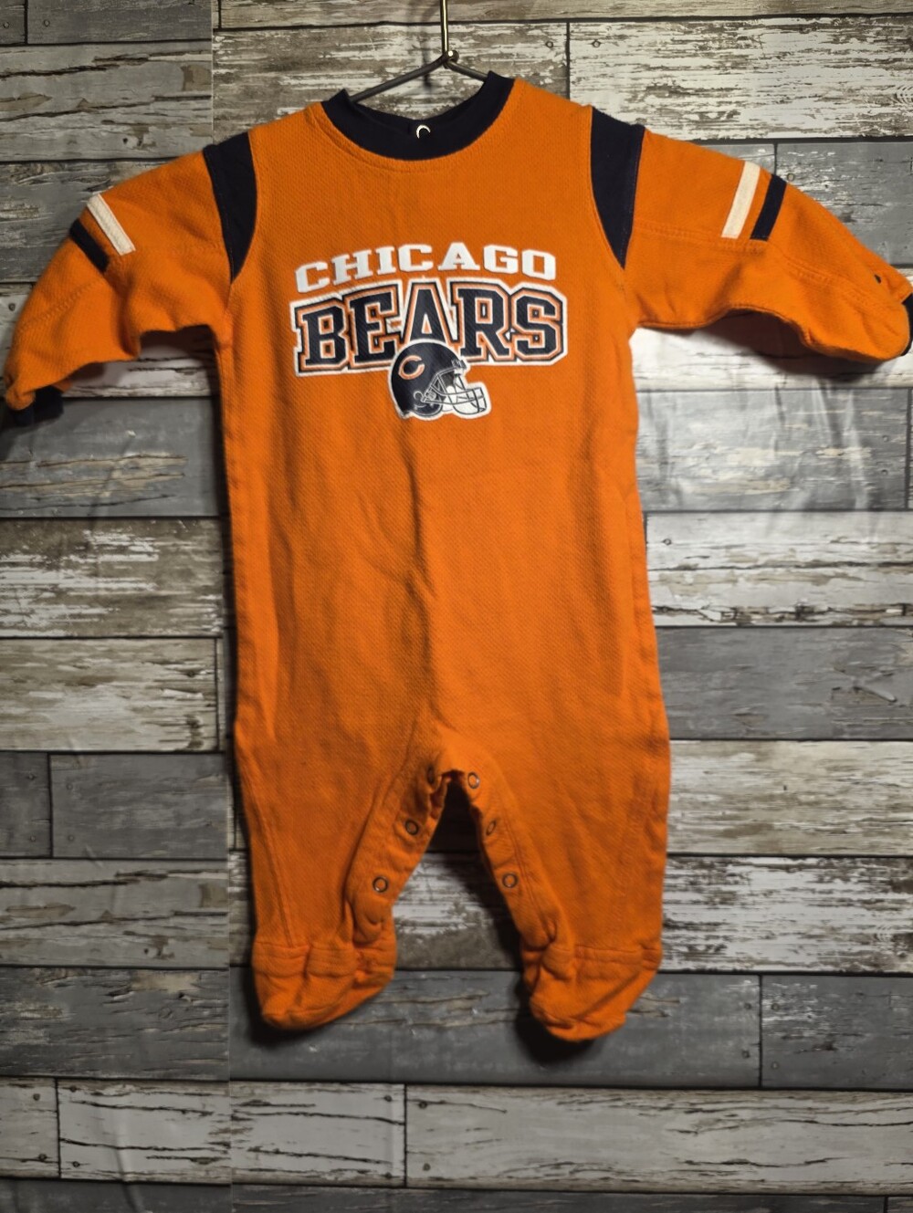 Chicago Bears Orange Baby One-Piece